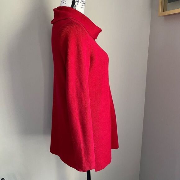 J. JILL Cowl Neck Sweater Red XS - Picture 5 of 9